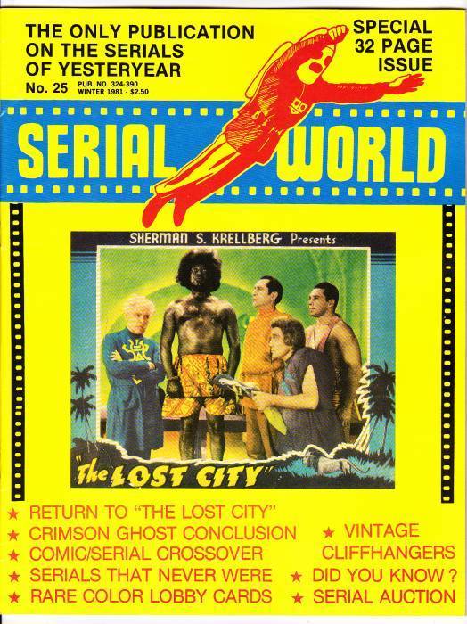 SERIAL WORLD magazine side cover Issue 25 Winter 1981
