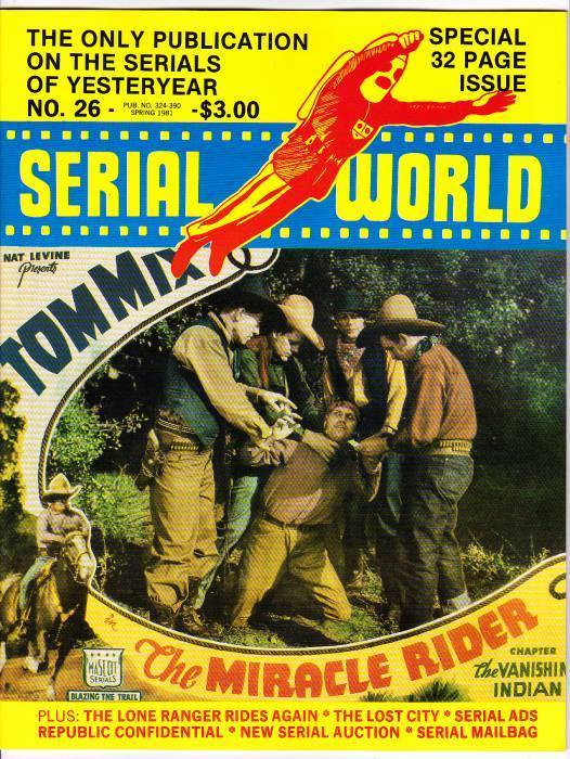 SERIAL WORLD magazine side cover Issue 26 Spring 1981