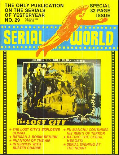 SERIAL WORLD magazine side cover Issue 29 Winter 1982