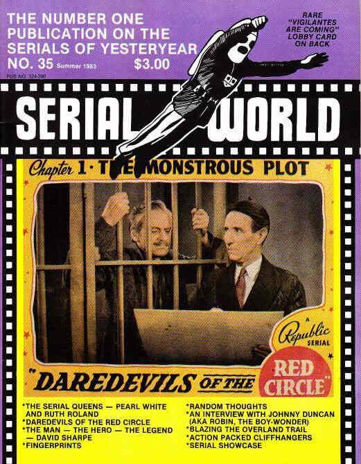 SERIAL WORLD magazine side cover Issue 35 Summer 1983