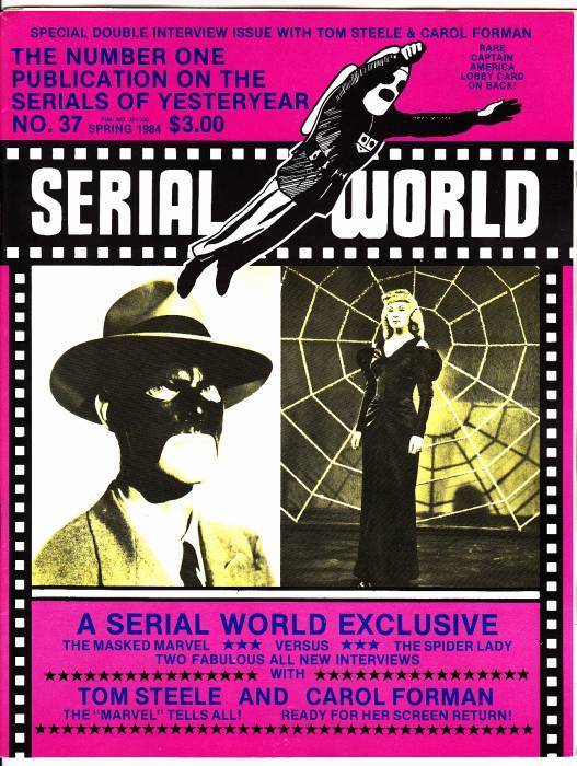 SERIAL WORLD magazine side cover Issue 37 Spring 1984