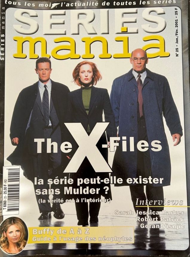 SERIES MANIA magazine side cover Issue 25 January/February 2001