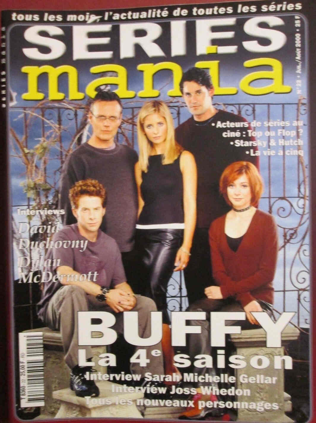 SERIES MANIA magazine side cover Issue 22 July/August 2000