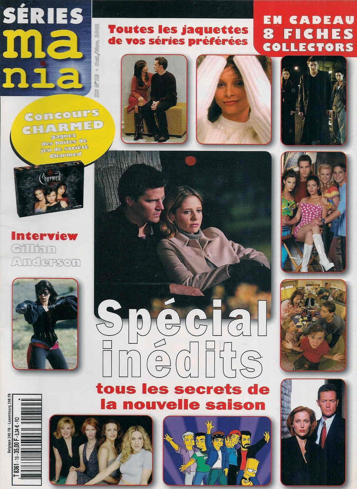 SERIES MANIA magazine side cover  Special # 19 October/November 2001