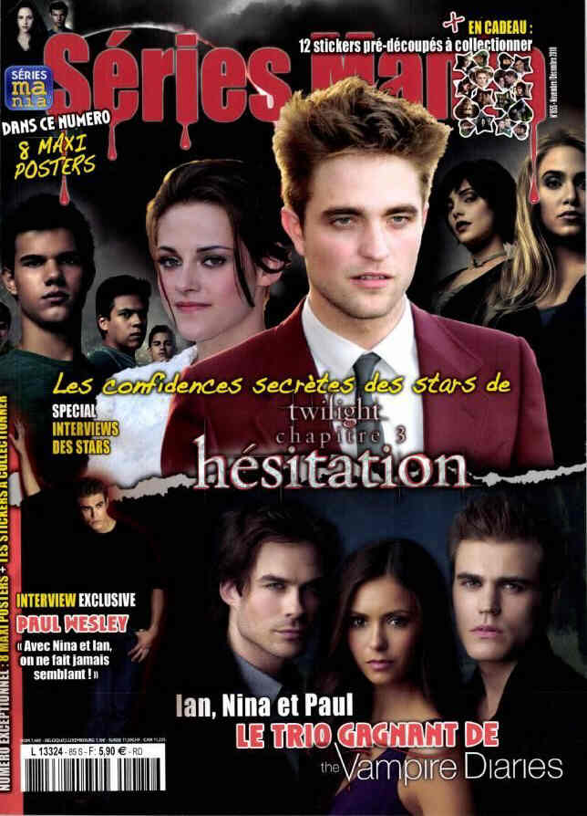 SERIES MANIA magazine side cover Issue 85 November/December 2010