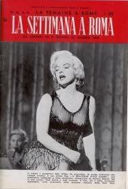 SETTIMANA A ROMA |LA magazine side cover  1959