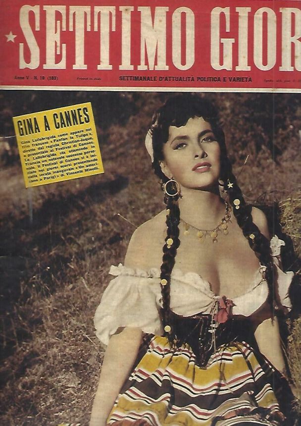 SETTIMO GIORNO magazine side cover Issue 19 7 May 1952