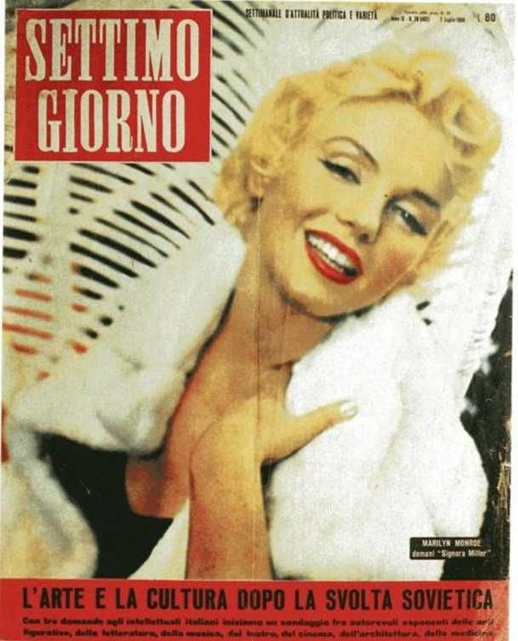 SETTIMO GIORNO magazine side cover 7 July 1956