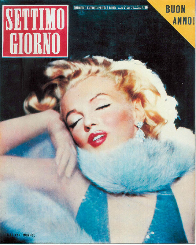 SETTIMO GIORNO magazine side cover  1958