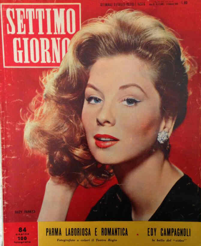 SETTIMO GIORNO magazine side cover 8 February 1958