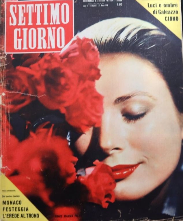 SETTIMO GIORNO magazine side cover 27 March 1958