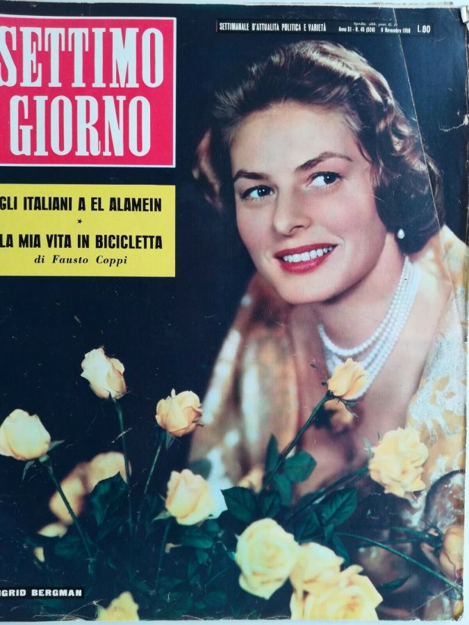 SETTIMO GIORNO magazine side cover Issue 45 6 November 1958