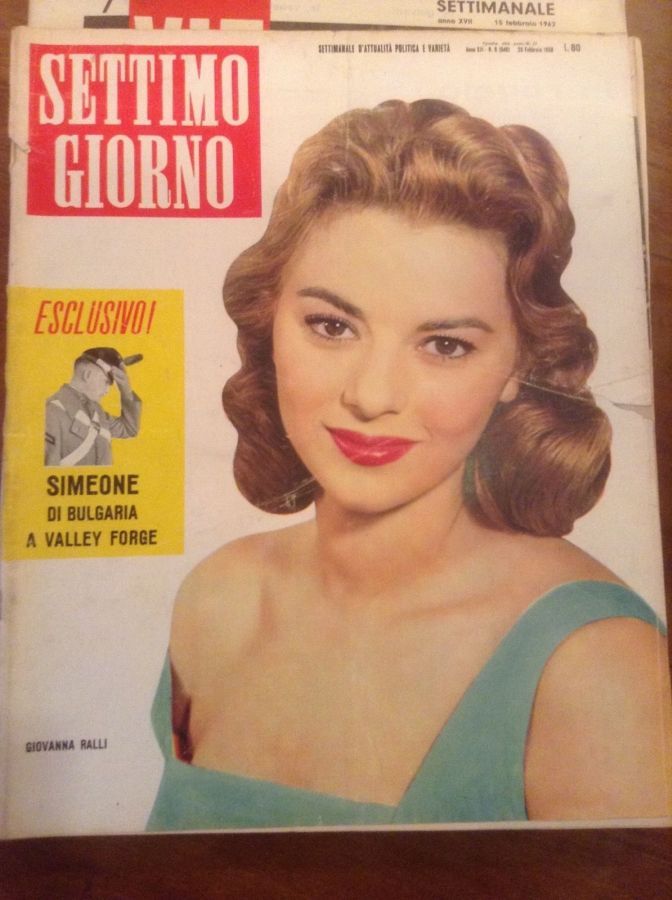 SETTIMO GIORNO magazine side cover Issue 9 28 February 1959