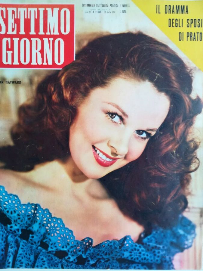 SETTIMO GIORNO magazine side cover Issue 17 25 April 1959