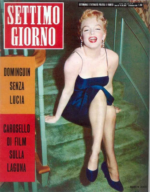 SETTIMO GIORNO magazine side cover 3 September 1959