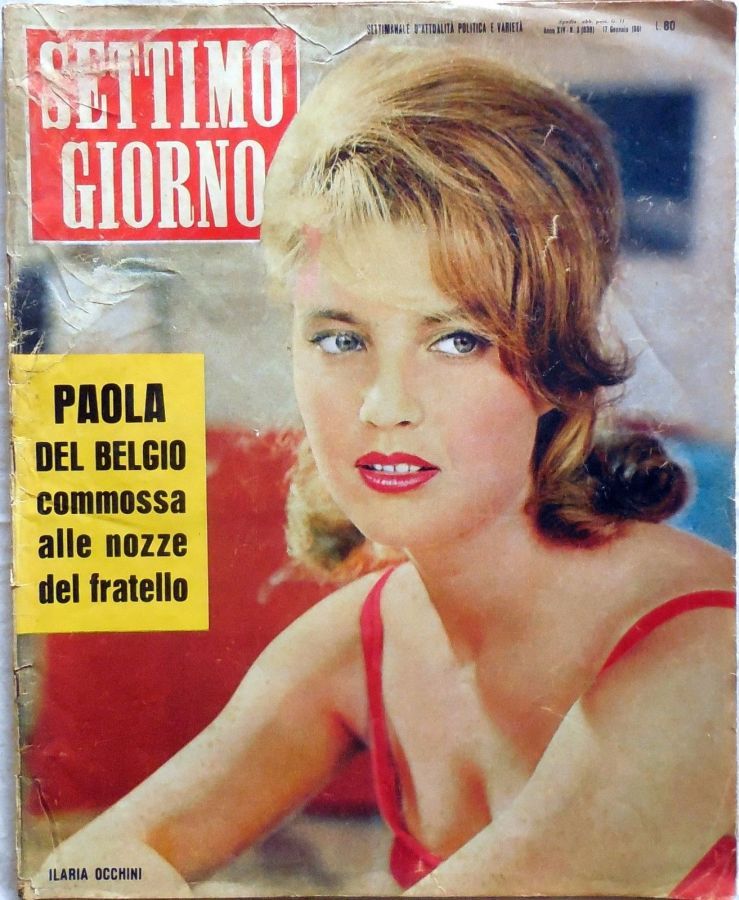 SETTIMO GIORNO magazine side cover Issue 3 17 January 1961