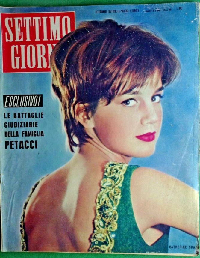 SETTIMO GIORNO magazine side cover Issue 10 7 March 1961