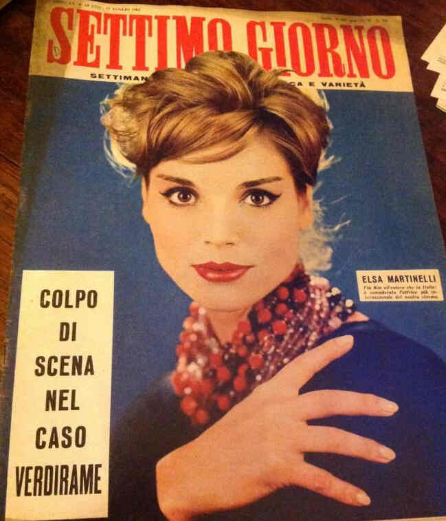 SETTIMO GIORNO magazine side cover Issue 29 17 July 1962