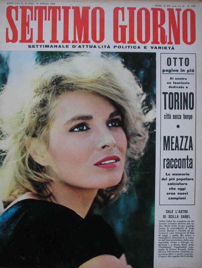 SETTIMO GIORNO magazine side cover Issue 16 16 April 1963