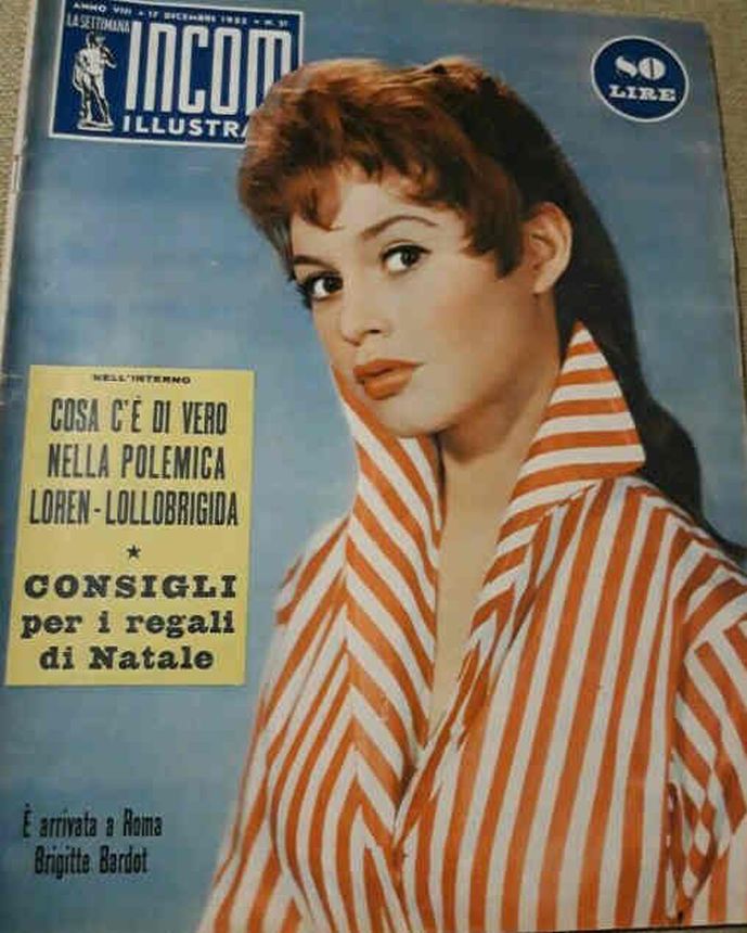 SETTIMANA INCOM magazine side cover Issue 51 17 December 1955