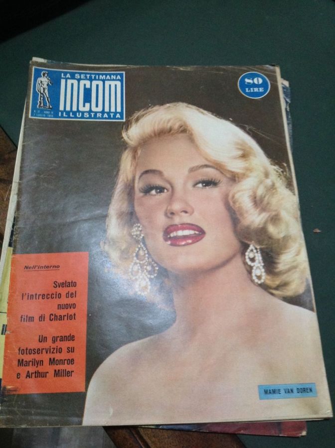 SETTIMANA INCOM magazine side cover Issue 27  July 1956
