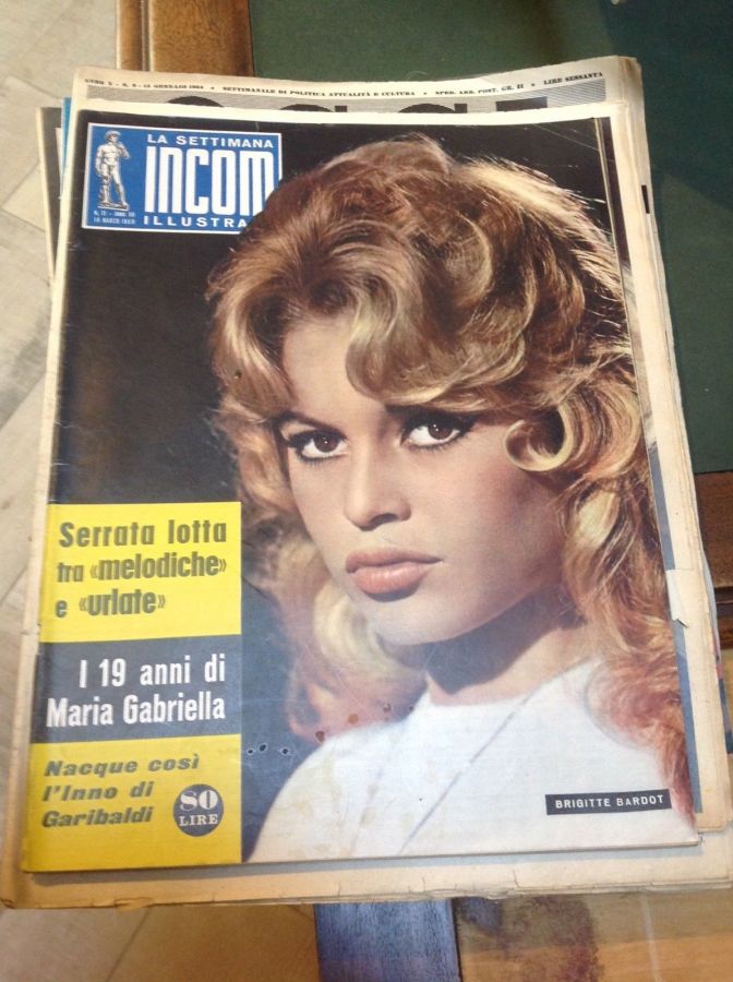 SETTIMANA INCOM magazine side cover Issue 11 14 March 1959