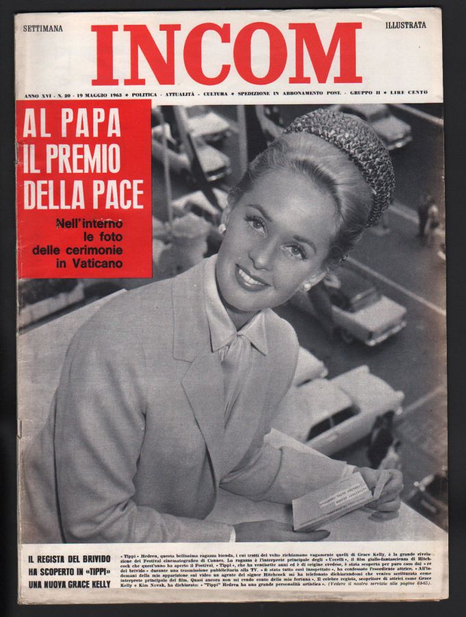 SETTIMANA INCOM magazine side cover Issue 20 19 May 1963