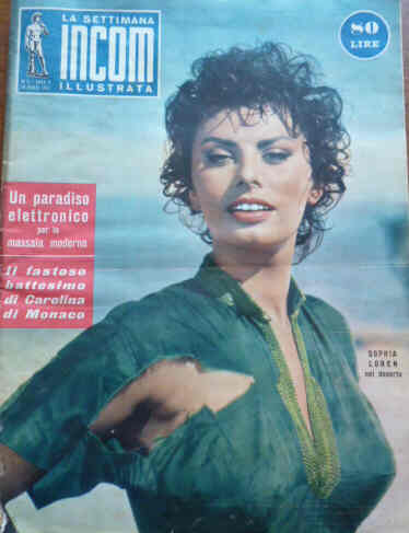 SETTIMANA INCOM magazine side cover 23 March 1957