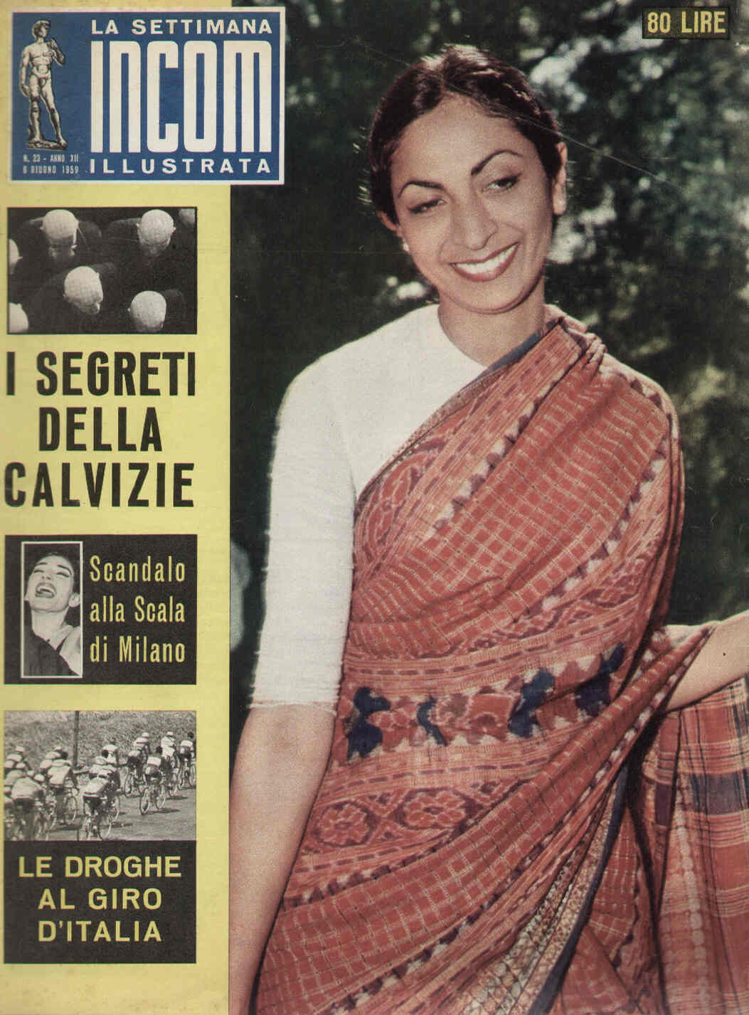 SETTIMANA INCOM magazine side cover Issue 23 6 June 1959