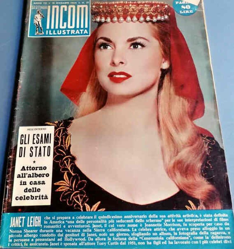 SETTIMANA INCOM magazine side cover Issue 51 18 December 1954