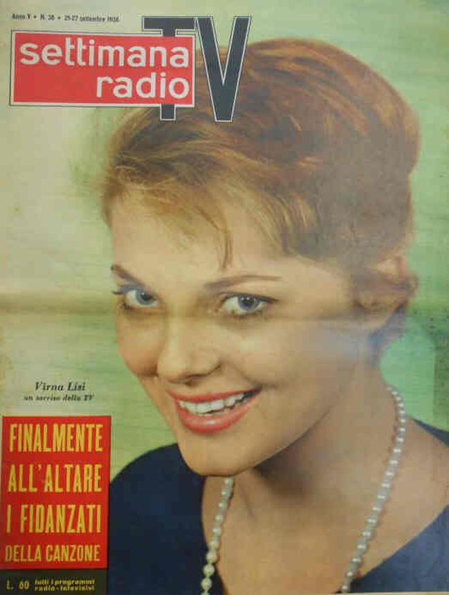 SETTIMANA RADIO TV magazine cover Issue 38 21 September 1958