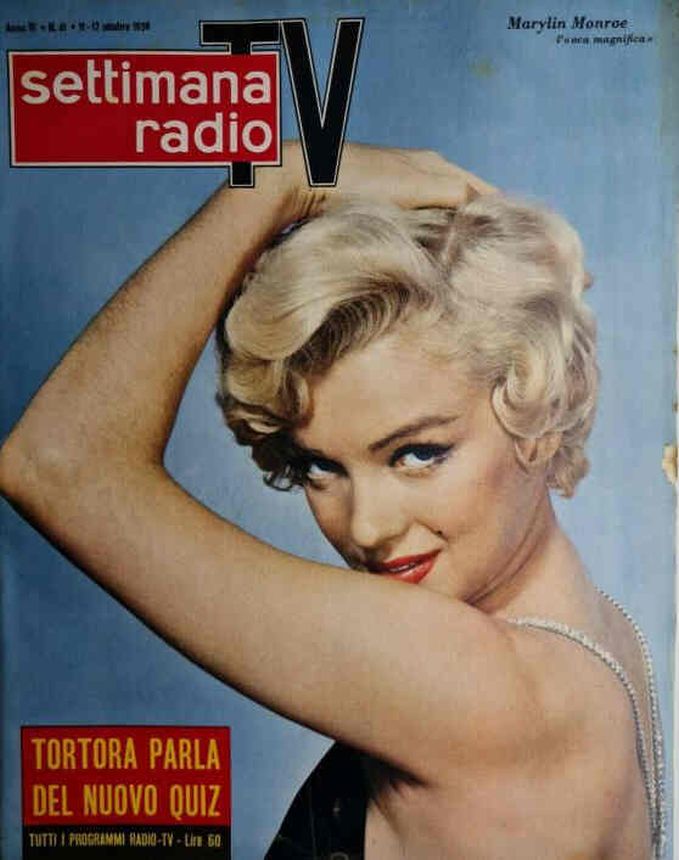 SETTIMANA RADIO TV magazine side cover Issue 41 11 October 1959