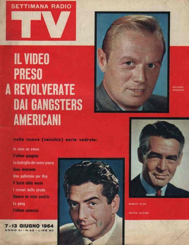 SETTIMANA RADIO TV magazine side cover Issue 23 7 June 1964