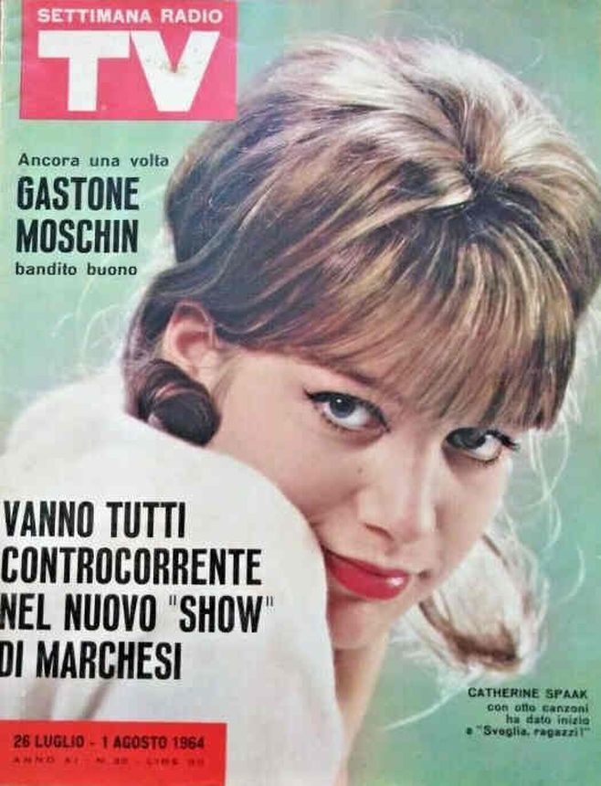 SETTIMANA RADIO TV magazine side cover Issue 30 26 July 1964