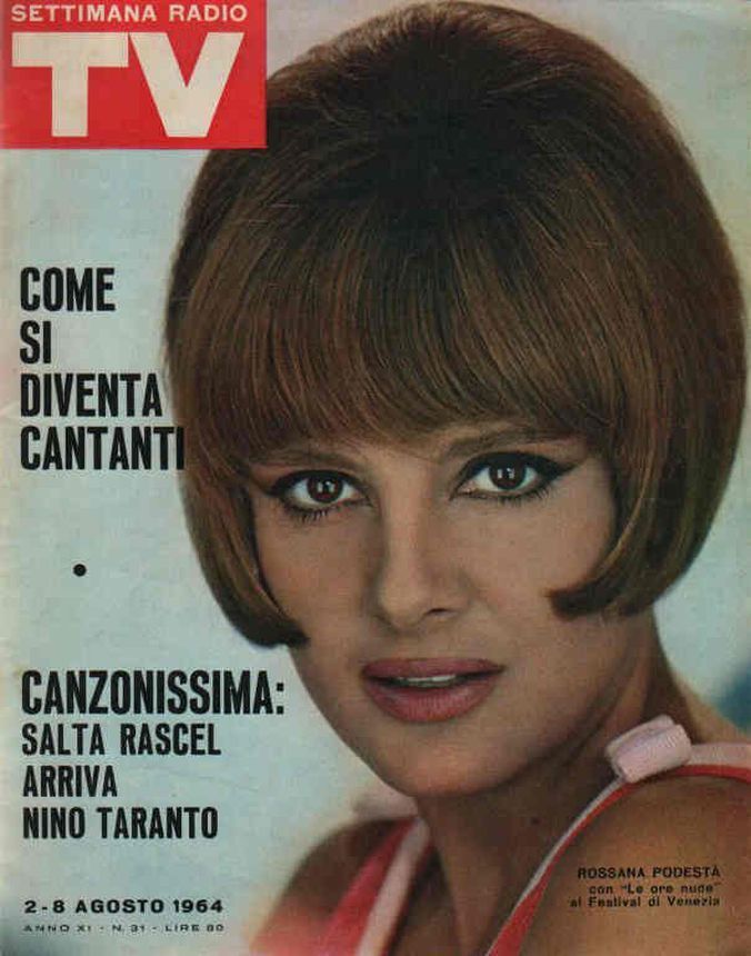SETTIMANA RADIO TV magazine side cover Issue 31 2 August 1964