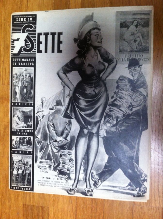 7-SETTE magazine side cover Issue 47 24 November 1946
