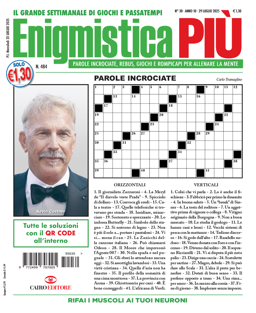 SETTIMANA ENIGMISTICA magazine side cover Issue 30 29 July 2025