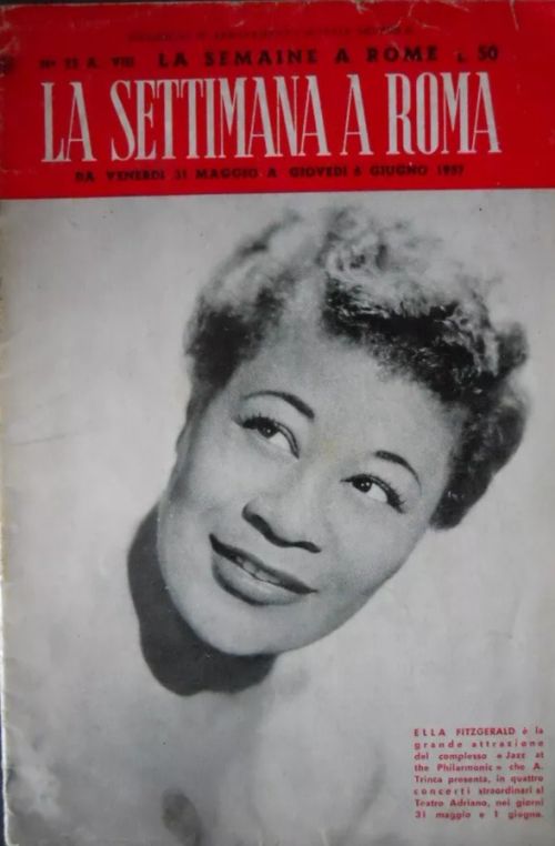 SETTIMANA A ROMA |LA magazine side cover Issue 22   1957
