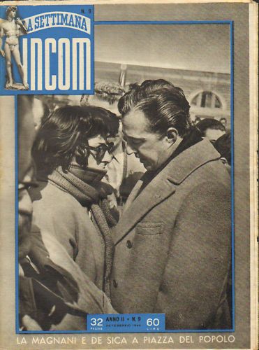 SETTIMANA INCOM magazine side cover Issue 9 26 February 1949