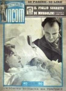 SETTIMANA INCOM magazine side cover January 1950