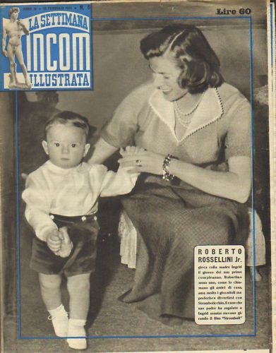 SETTIMANA INCOM magazine side cover 10 February 1951