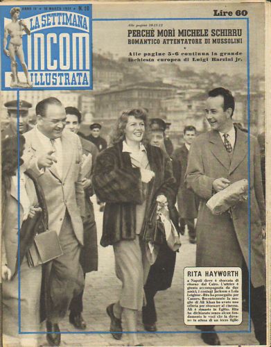 SETTIMANA INCOM magazine side cover Issue 10 10 March 1951