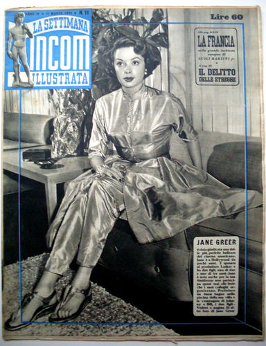 SETTIMANA INCOM magazine side cover 17 March 1951