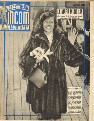 SETTIMANA INCOM magazine side cover Issue 15 14 April 1951