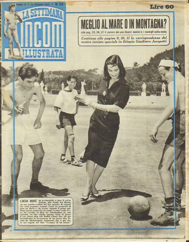 SETTIMANA INCOM magazine side cover Issue 25 23 June 1951