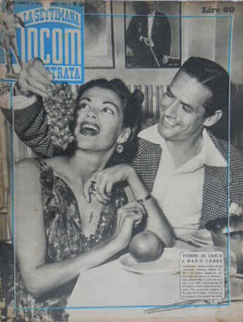 SETTIMANA INCOM magazine side cover 22 September 1951