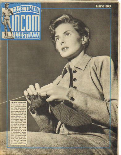 SETTIMANA INCOM magazine side cover Issue 44 3 November 1951