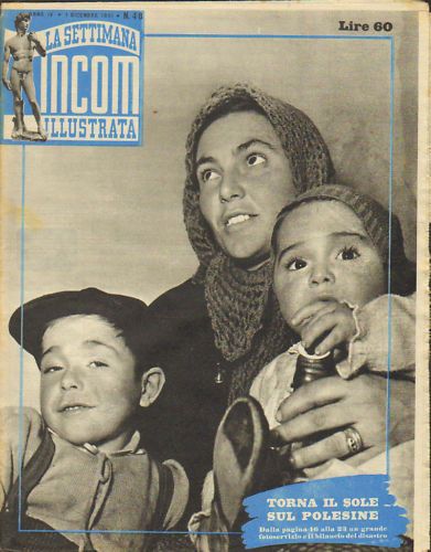 SETTIMANA INCOM magazine side cover 1 December 1951