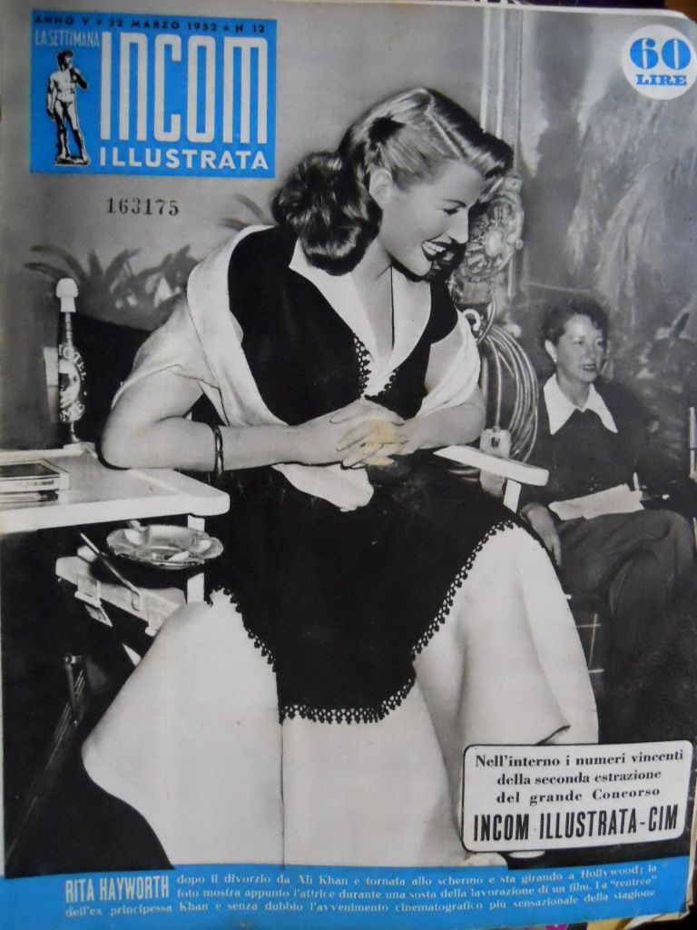 SETTIMANA INCOM magazine side cover 20 March 1952