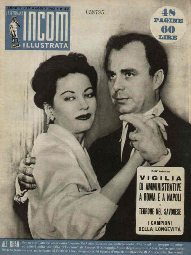 SETTIMANA INCOM magazine side cover 17 May 1952